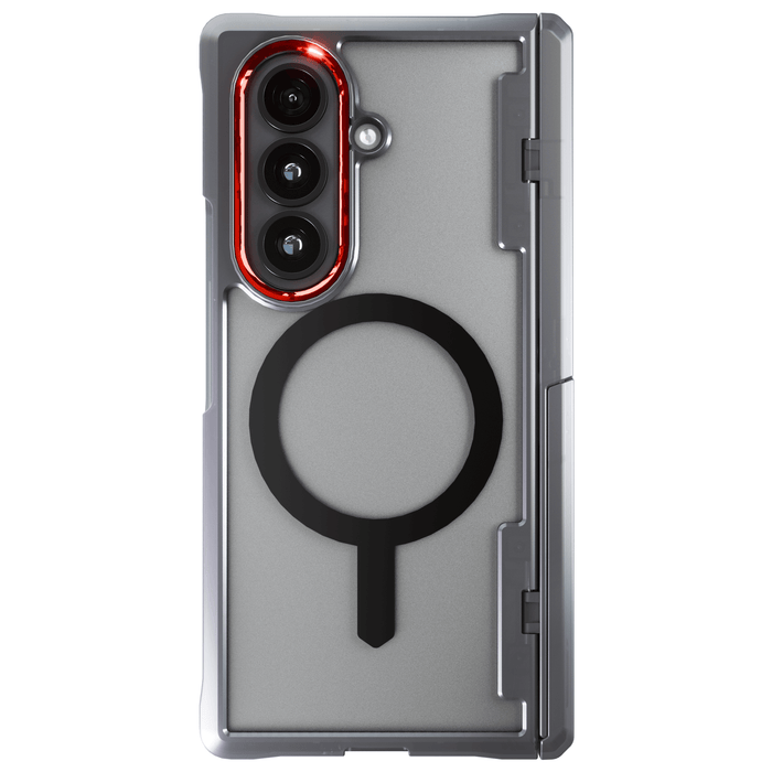 Galaxy Fold7 Case Clear  Smoke MagSafe Kickstand Protective Phone Cover