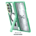 Fold 7 Case Teal MagSafe Kickstand Protective Phone Cover Clear