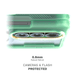 Z Fold 7 Case Teal MagSafe Kickstand Protective Phone Cover Clear