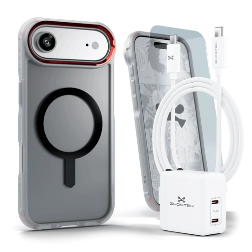 iPhone Air Case Charger Cable Screen Protector Bundle Clear