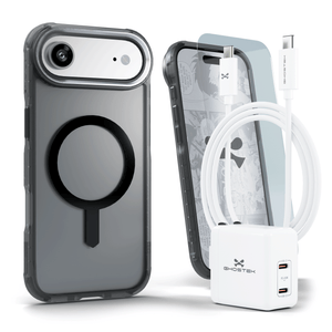 
                        iPhone 17 / Air Series Bundle – Case + Charger + Cable + Screen Protector