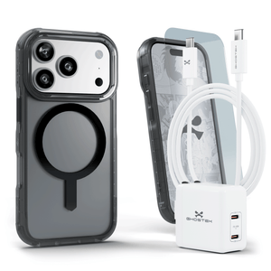 
                        iPhone 17 / Air Series Bundle – Case + Charger + Cable + Screen Protector