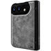 Apple iPhone Duo Gray Leather Case with Screen Protector and MagSafe Magnetic Phone Cover