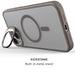 iPhone 15 Plus MagSafe Camera Kickstand Case Grey Clear