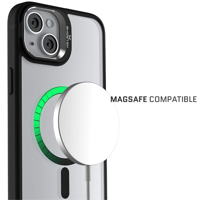 MagSafe Apple iPhone 15 Plus Camera Kickstand Phone Case Black