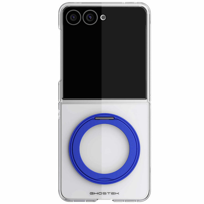 Samsung Galaxy Flip 8 Case Clear Blue MagSafe Kickstand