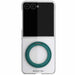 Samsung Galaxy Flip 8 Case Clear Teal MagSafe