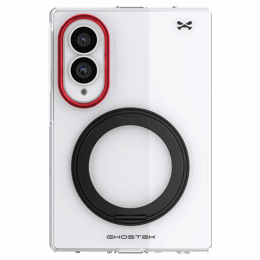 Samsung Galaxy Fold 8 Case Clear Red MagSafe Kickstand Magnetic