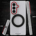 Samsung Galaxy Fold 8 Ultra Case Clear Red MagSafe