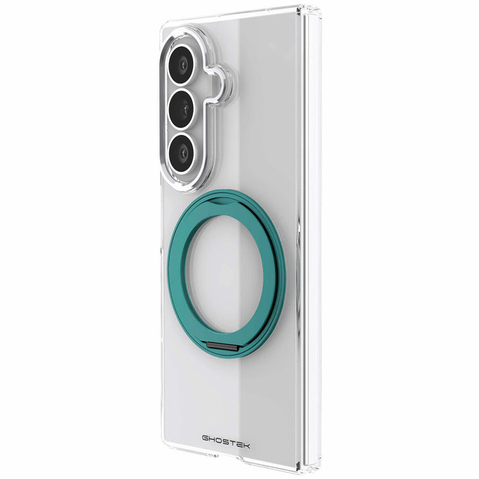 Samsung Galaxy Z Fold 8 Ultra Case Clear Teal MagSafe Magnetic Kickstand Protective Phone Case Cover