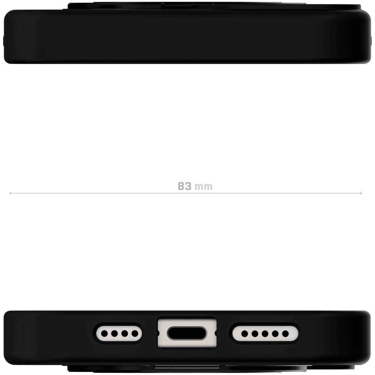 Apple iPhone 15 Plus Ring Stand Phone Case Black Hidden