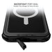 Waterproof iPhone 16 Pro Max MagSafe Phone Case with Holster Belt Clip Screen Camera Lens Protector Black