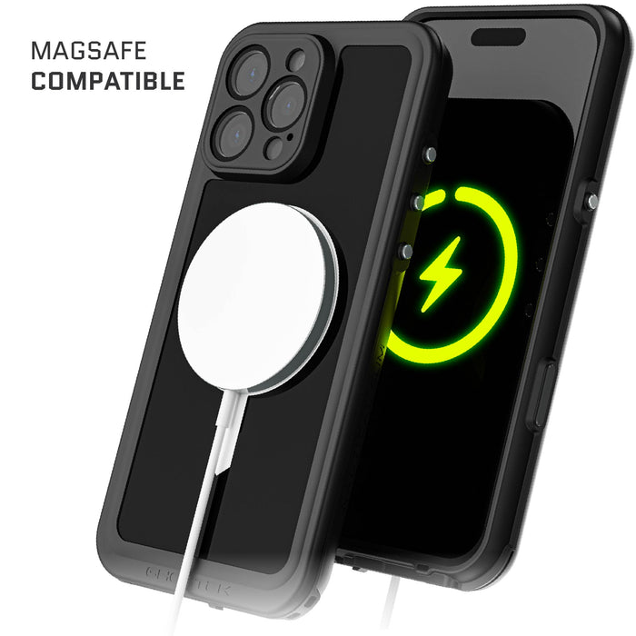 iPhone 16 Pro Max Waterproof MagSafe Protective Phone Case with Screen Protector