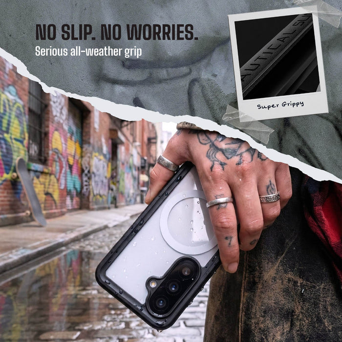 Galaxy S26 Case Waterproof with Screen Protector and MagSafe Magnetic Ring Full Body Heavy Duty Protective Cover Shell