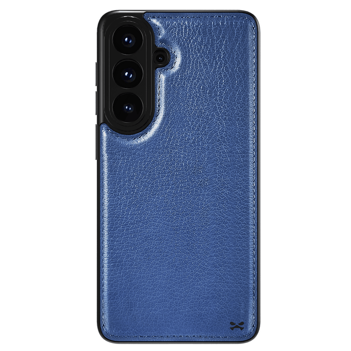 Samsung Galaxy S26 Plus Leather Case Blue with MagSafe Magnetic 