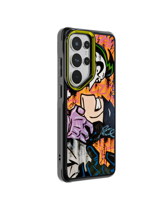 Galaxy S26 Ultra Joker vs Batman - Spraypaint Case Phone Cover