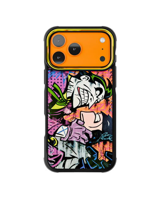 iPhone 17 Pro Max Joker vs Batman - Spraypaint Case Phone Cover