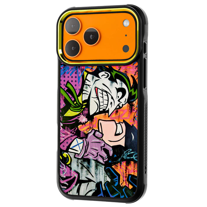 iPhone 17 Pro Max Joker vs Batman - Spraypaint Case Phone Cover