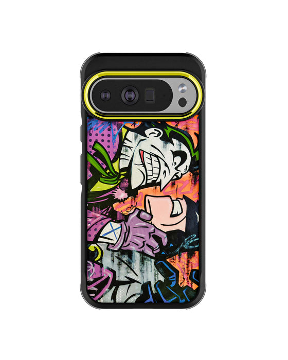 Pixel 10 Pro XL Joker vs Batman - Spraypaint Case Phone Cover