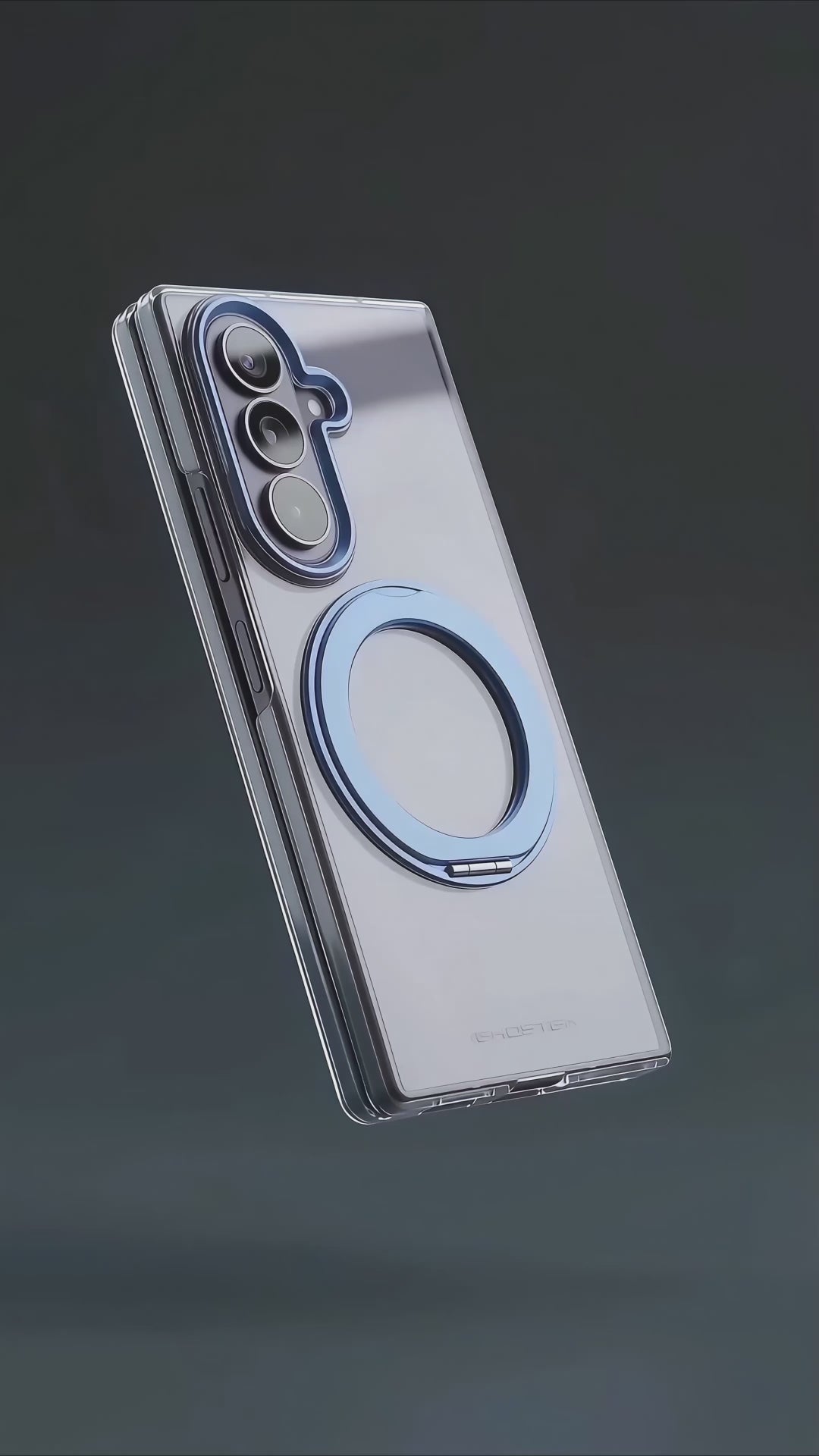 Galaxy Z Fold 8 Ultra Clear Case with MagSafe Kickstand and Screen Protector