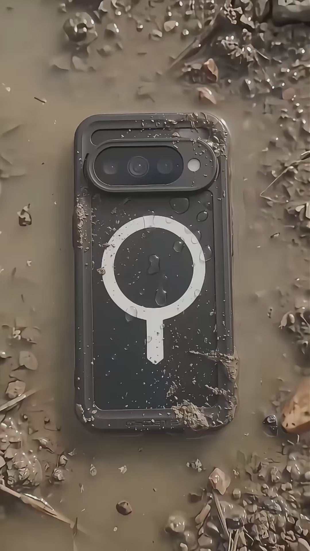 Black Pixel 11 Pro XL Waterproof Phone Case with MagSafe
