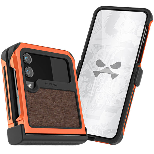 Samsung Galaxy Z Flip 4 Case Orange Fabric