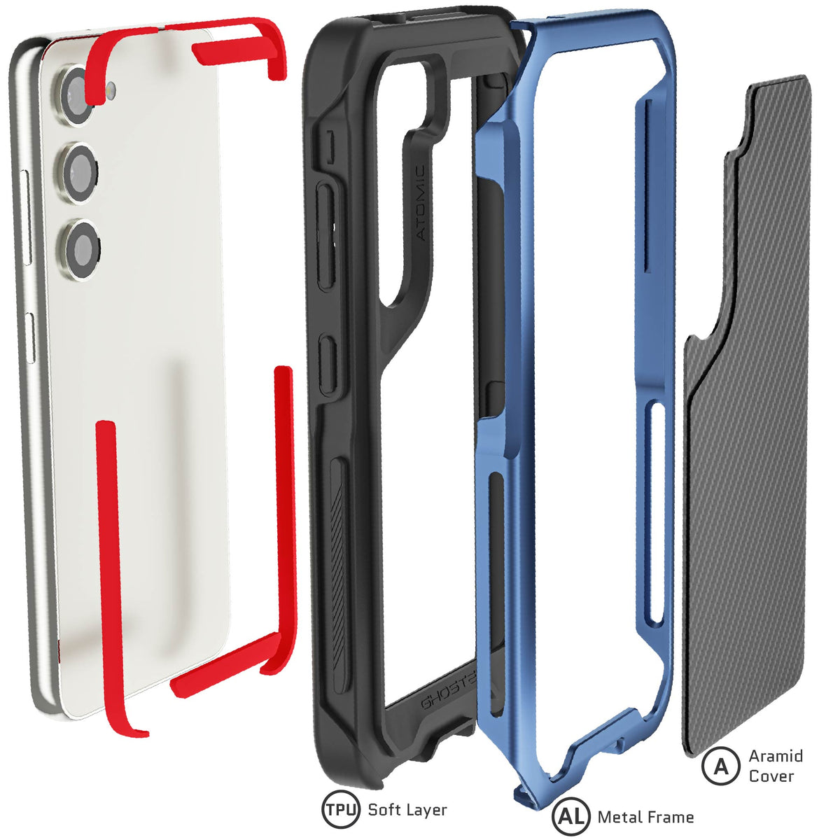 Samsung Galaxy S23 Case Aramid Blue