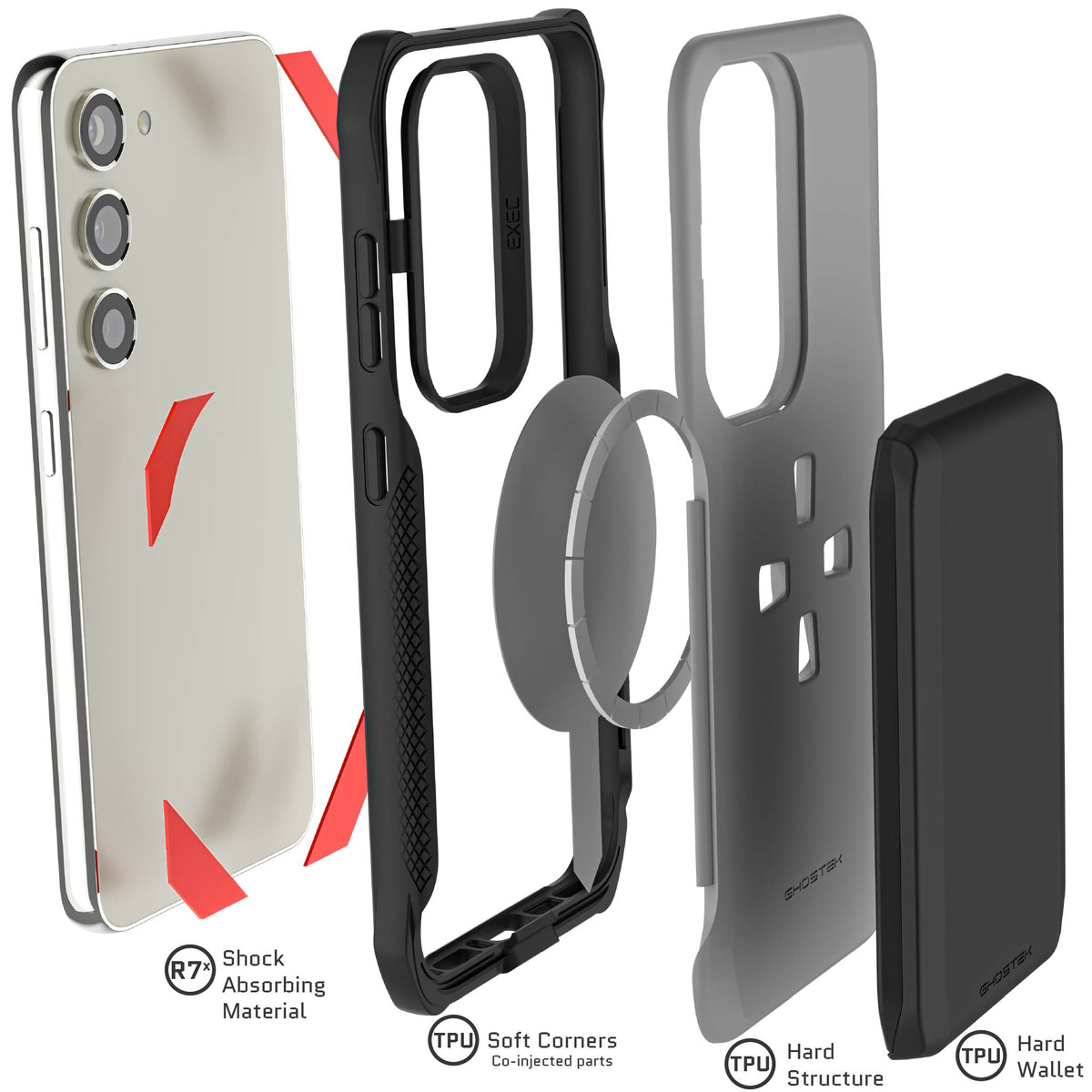 Samsung Galaxy S23 Case Magnetic Wallet
